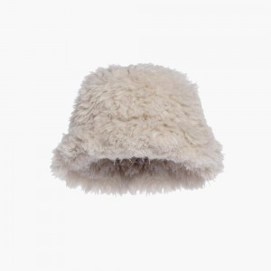Ciapka Goldbergh BIRD faux fur Biele | 749160-VJR