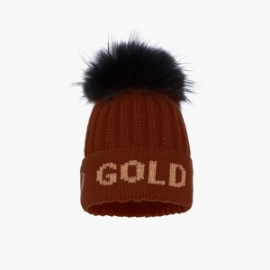 Ciapka Goldbergh HODD faux pom Béžové | 967134-BLP