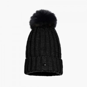 Ciapka Goldbergh UNA faux pom Čierne | 864102-ETH