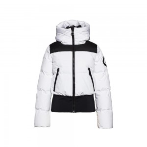 Lyziarska Bunda Goldbergh BOULDER Biele | 245381-QKU