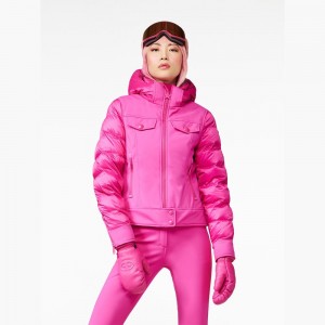 Lyziarska Bunda Goldbergh CANYON Ruzove | 490837-TOC
