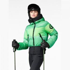 Lyziarska Bunda Goldbergh FEVER Zelene | 273590-TQJ