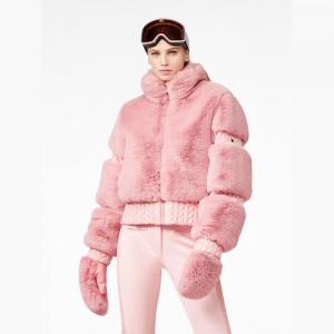 Lyziarska Bunda Goldbergh FURRY Ruzove | 904872-OAD