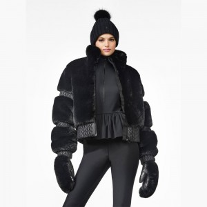 Lyziarska Bunda Goldbergh FURRY Čierne | 381594-HWJ
