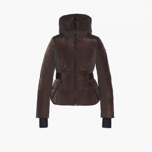 Lyziarska Bunda Goldbergh LOU Hnede | 826479-ISY