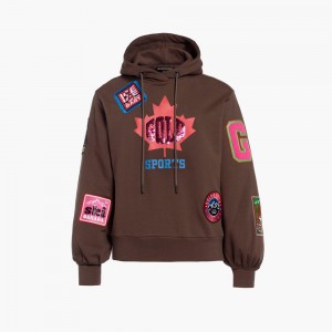Mikina Goldbergh STANLEY hooded Hnede | 032568-XCW