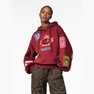 Mikina Goldbergh STANLEY hooded Tmavo Červené | 590246-EKX