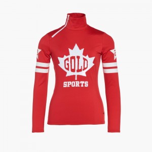 Ski Pully Goldbergh MAPLE LEAF Červené | 043691-TJE