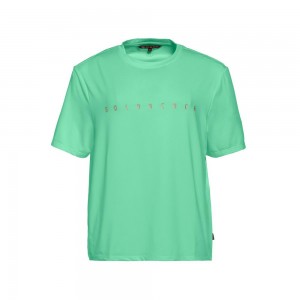Tricko Goldbergh BOXY short sleeve Zelene | 018364-PSI