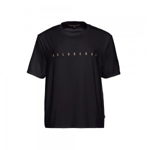 Tricko Goldbergh BOXY short sleeve Čierne | 453087-EZB