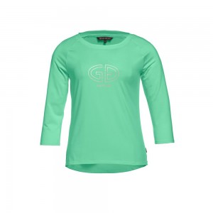 Tricko Goldbergh RAVEN 3/4 sleeve Zelene | 980361-ZKY