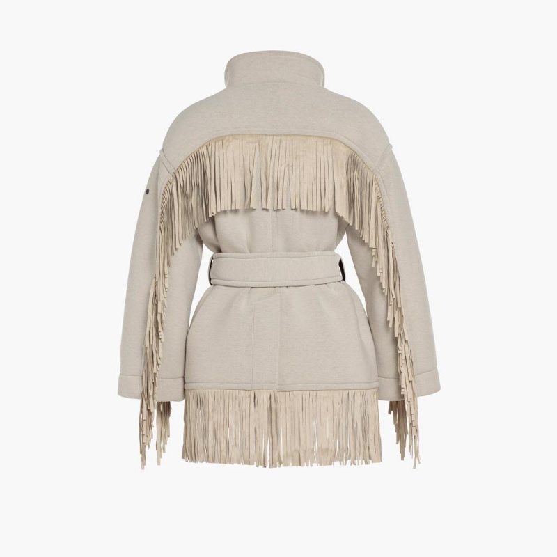 Bunda Goldbergh FRINGE Béžové | 569781-VWJ