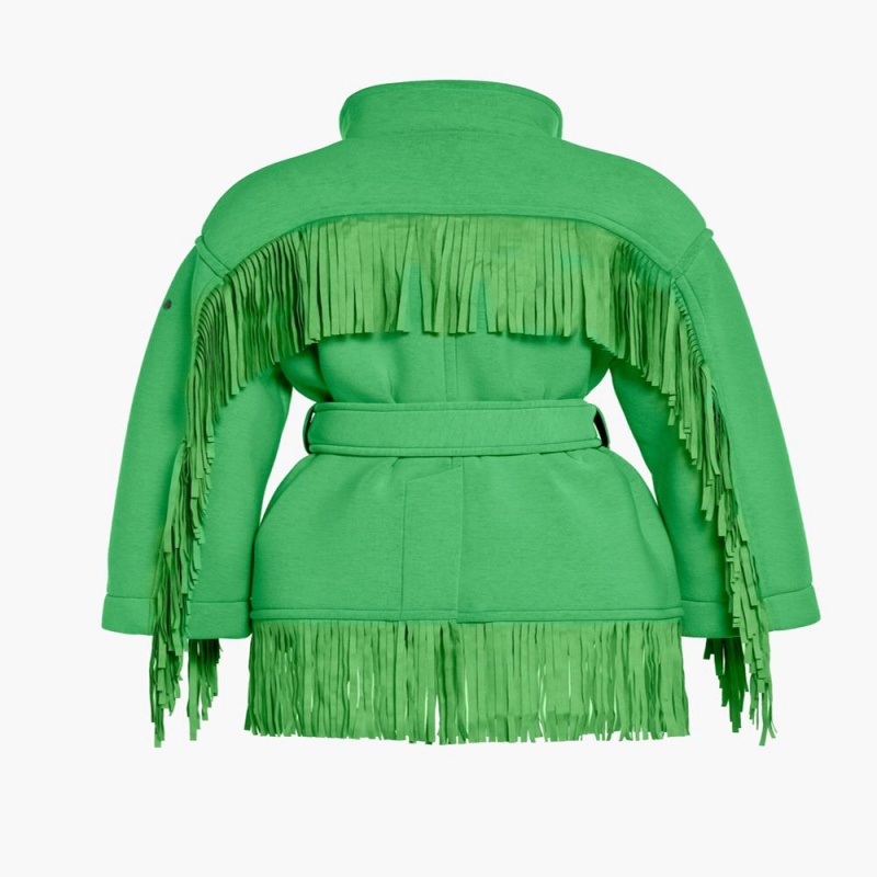 Bunda Goldbergh FRINGE Zelene | 973845-AZH