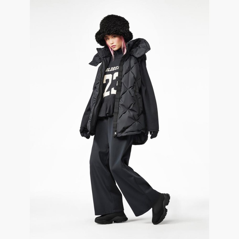Ciapka Goldbergh BIRD faux fur Čierne | 164905-KMP