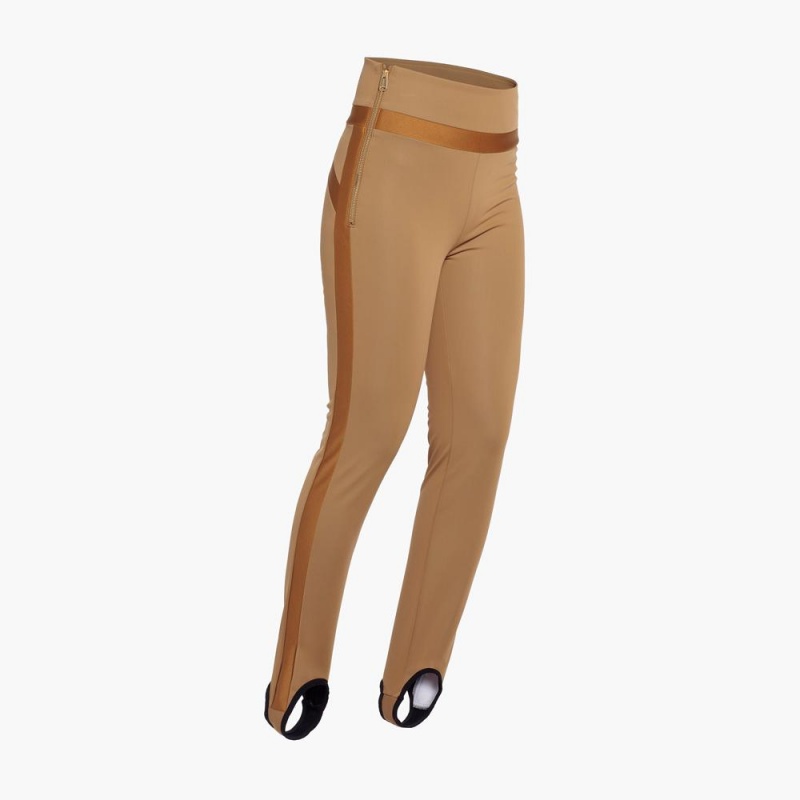 Leginy Goldbergh PRAISE ski Hnede | 960287-XWT