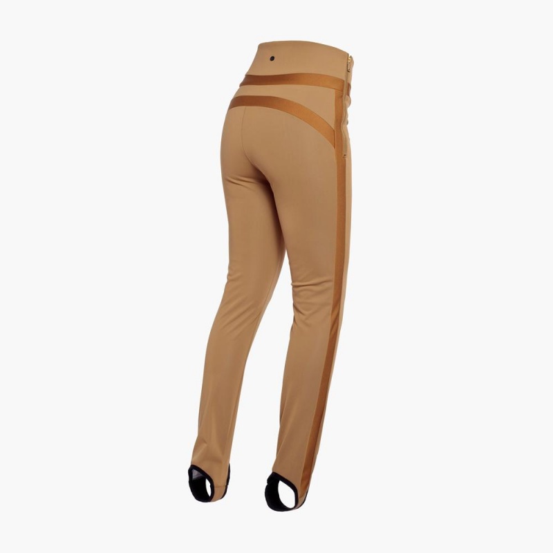 Leginy Goldbergh PRAISE ski Hnede | 960287-XWT