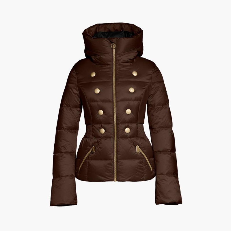Lyziarska Bunda Goldbergh BOUTON Tmavo Hnede | 172356-TOB