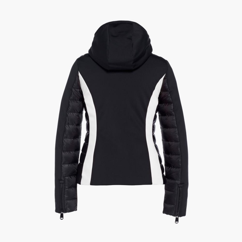 Lyziarska Bunda Goldbergh CLASSY Čierne Biele | 607392-HIQ