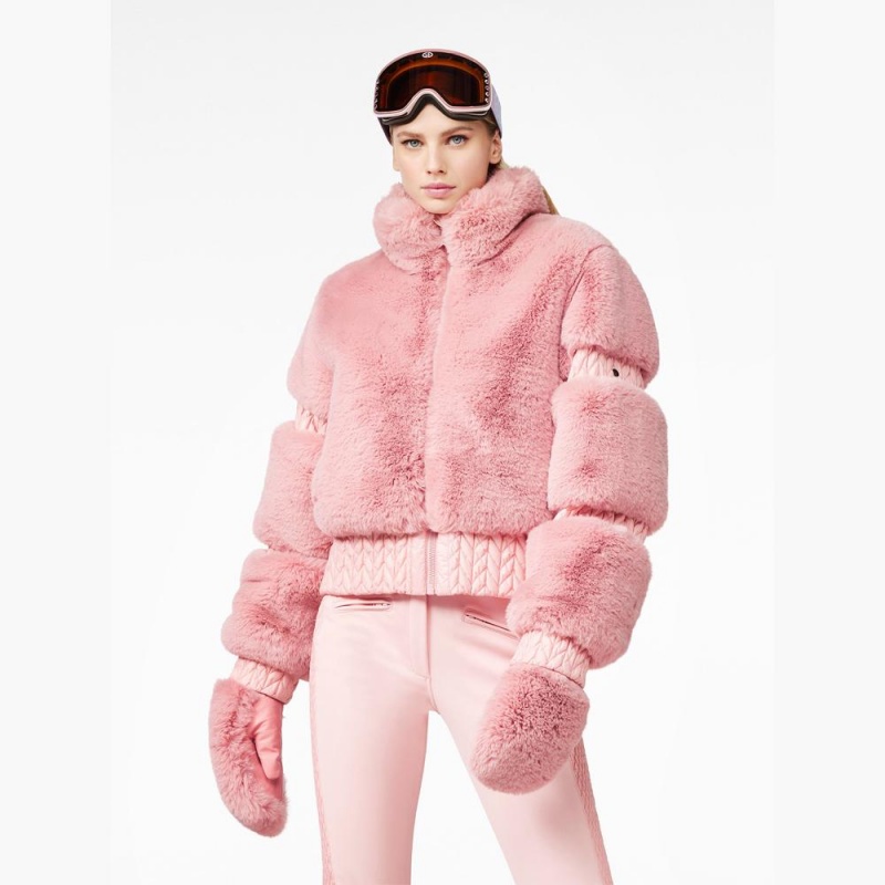 Lyziarska Bunda Goldbergh FURRY Ruzove | 904872-OAD