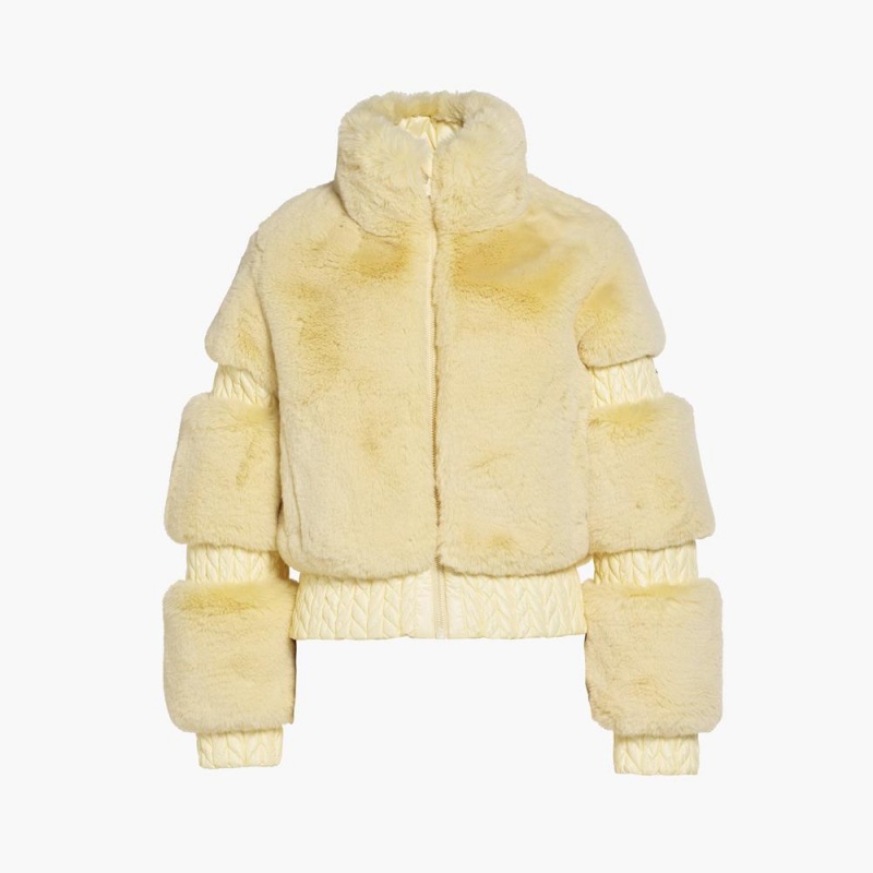 Lyziarska Bunda Goldbergh FURRY Žlté | 764581-DKE