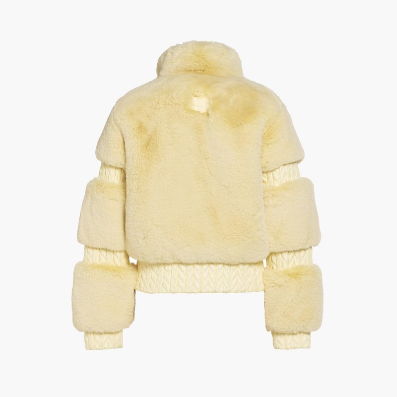Lyziarska Bunda Goldbergh FURRY Žlté | 764581-DKE