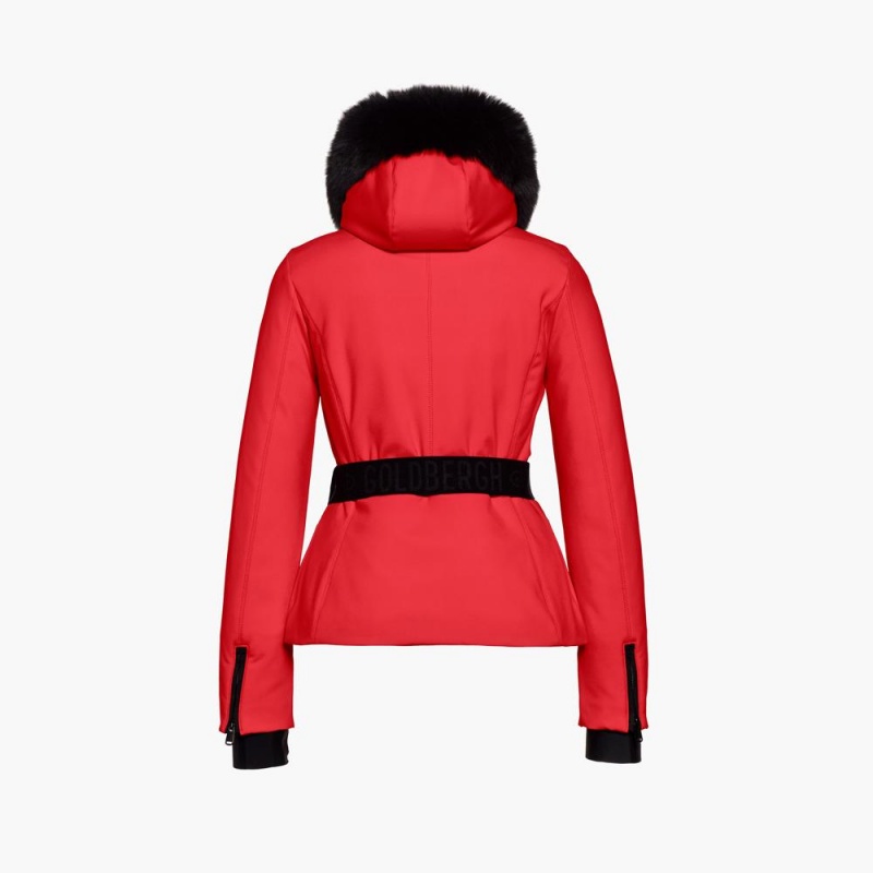 Lyziarska Bunda Goldbergh HIDA faux border Červené | 534719-PSH