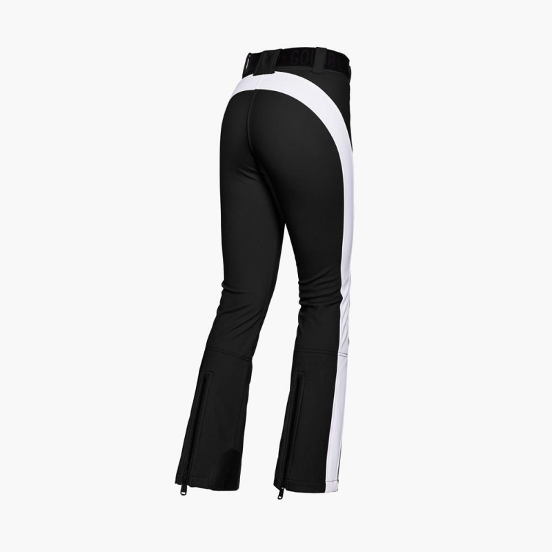 Lyziarske Nohavice Goldbergh RUNNER Čierne Biele | 981304-LMX