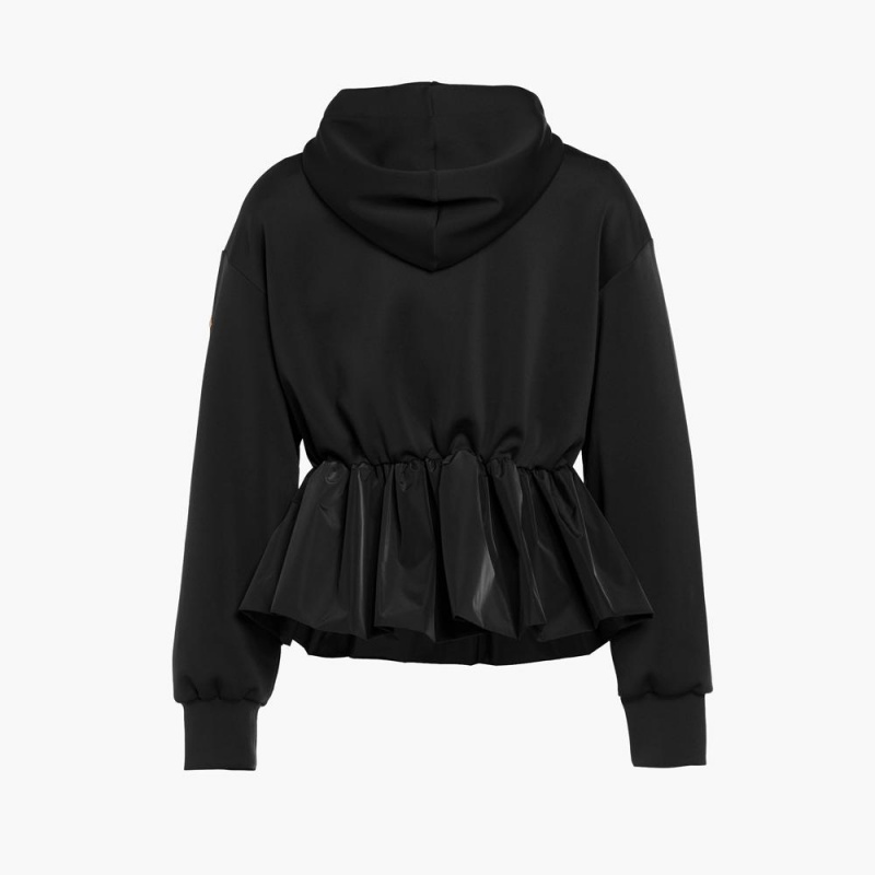 Mikina Goldbergh BUTTERCUP full zip hooded cardigan Čierne | 427690-ETR
