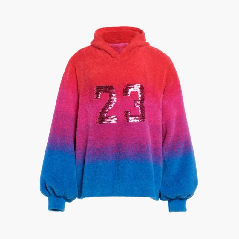 Mikina Goldbergh DESIRE hooded knit Červené | 815079-HQK