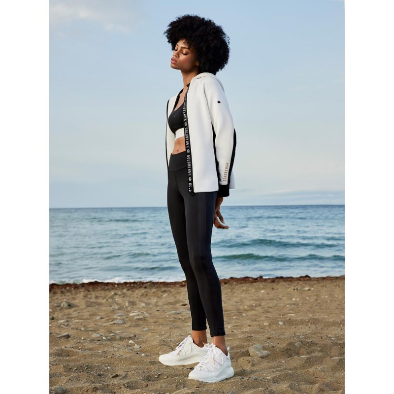 Mikina Goldbergh SOFI hooded cardigan Biele | 850392-ZWC
