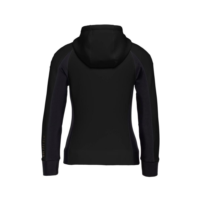 Mikina Goldbergh SOFI hooded cardigan Čierne | 502798-PYJ