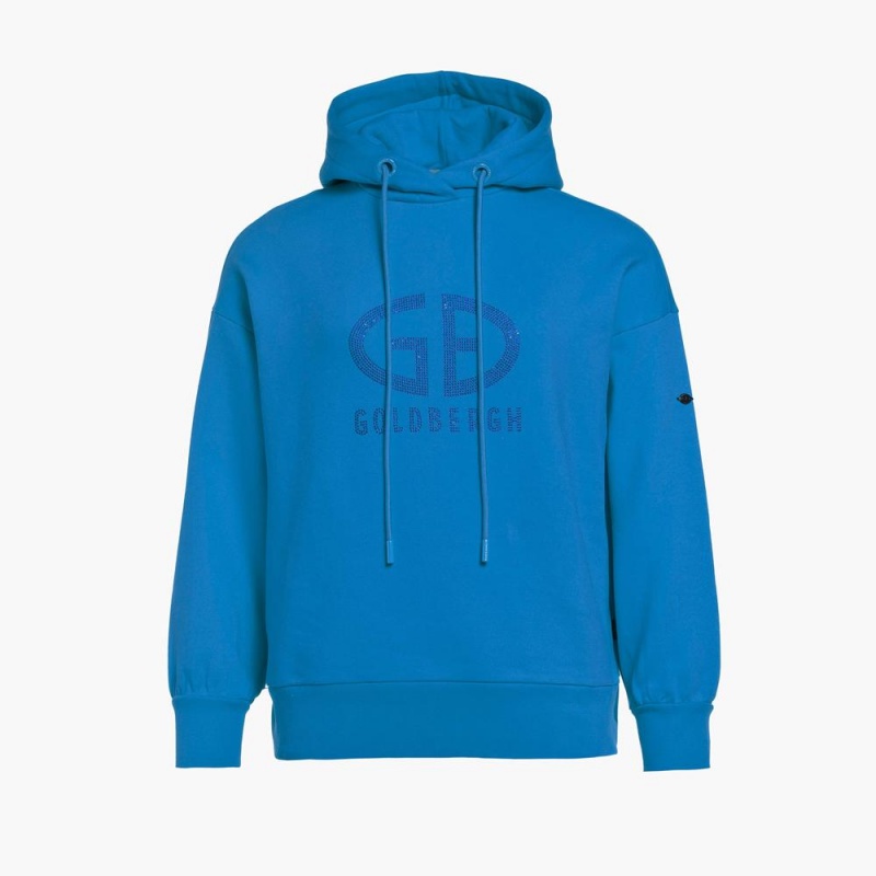 Mikina Goldbergh SPARKLING hooded Modre | 458921-NZU