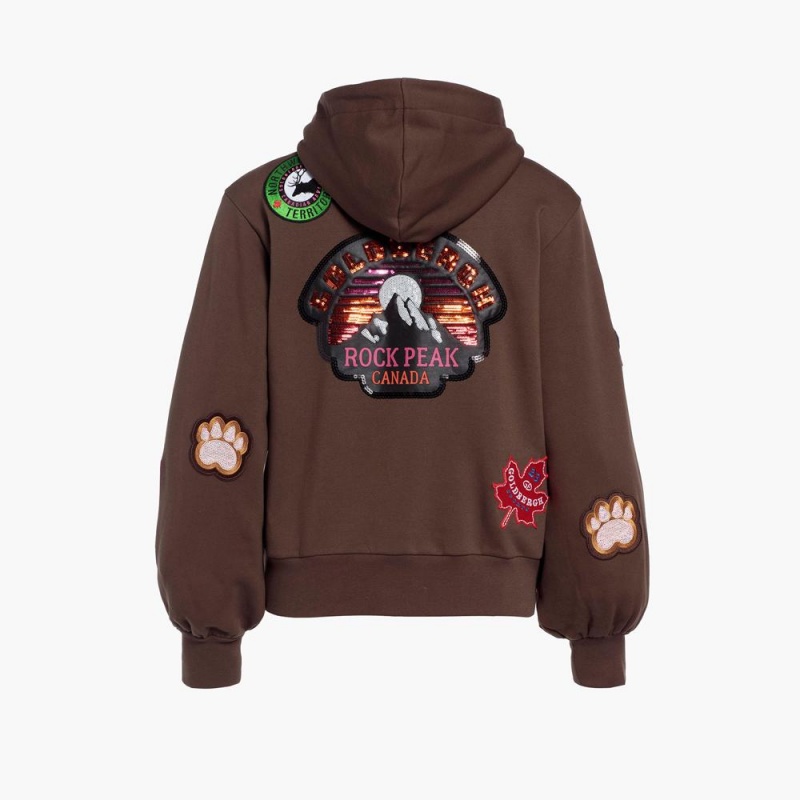 Mikina Goldbergh STANLEY hooded Hnede | 032568-XCW