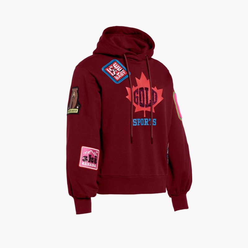 Mikina Goldbergh STANLEY hooded Tmavo Červené | 590246-EKX
