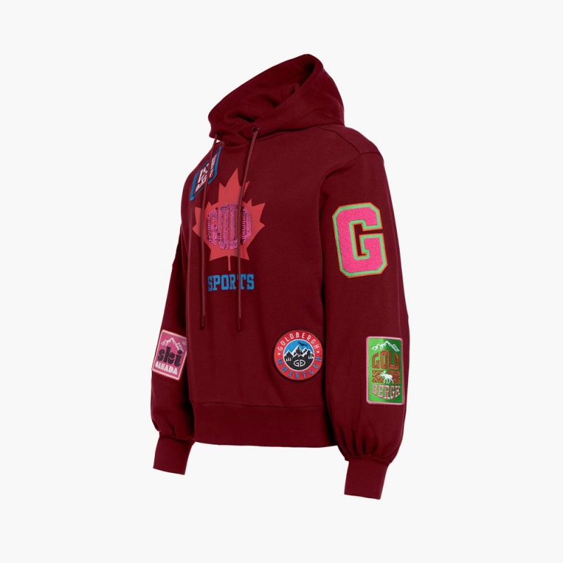 Mikina Goldbergh STANLEY hooded Tmavo Červené | 590246-EKX