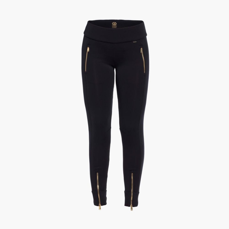 Nohavice Goldbergh LIGHT knit Čierne | 631784-ZLS