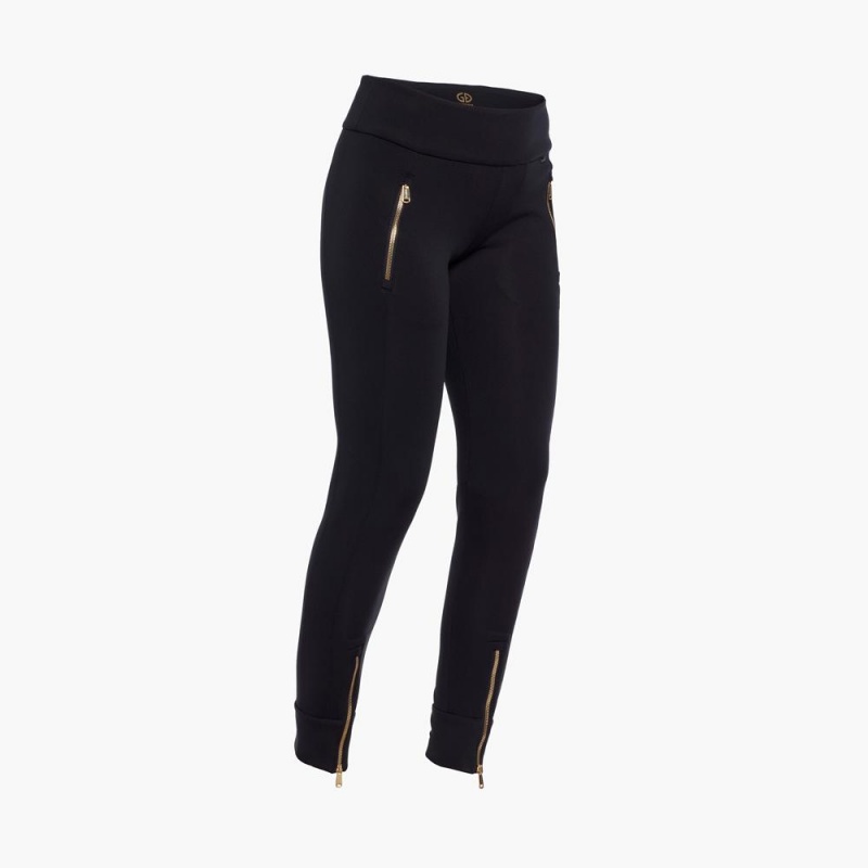 Nohavice Goldbergh LIGHT knit Čierne | 631784-ZLS