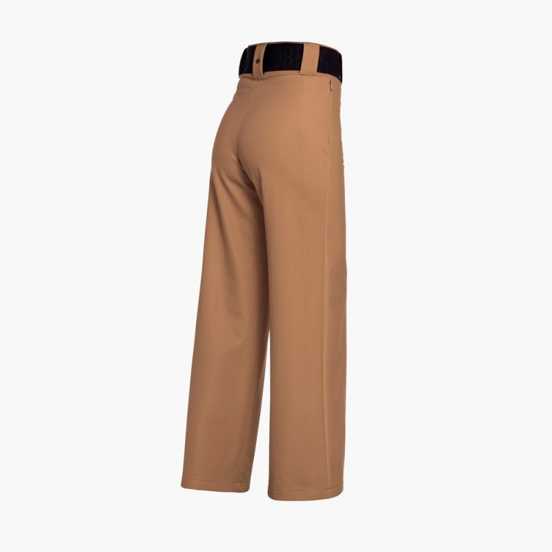 Nohavice Goldbergh WHAM Hnede | 157432-OWA