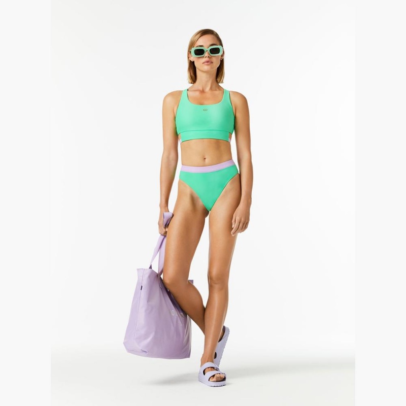 Plavky Goldbergh ATLANTIC swim bra Zelene | 329640-PLS