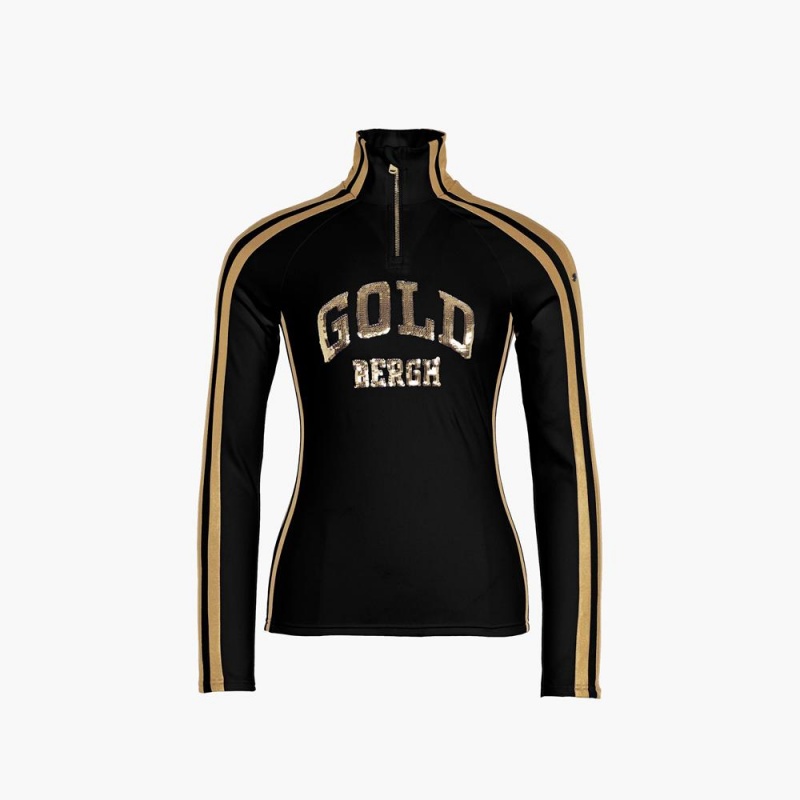 Ski Pully Goldbergh GOBLET Čierne Zlate | 270863-QEY