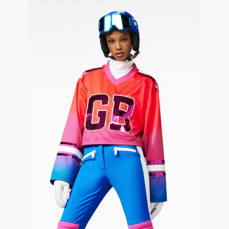 Ski Tops Goldbergh FLOW long sleeve Červené | 106278-BGI