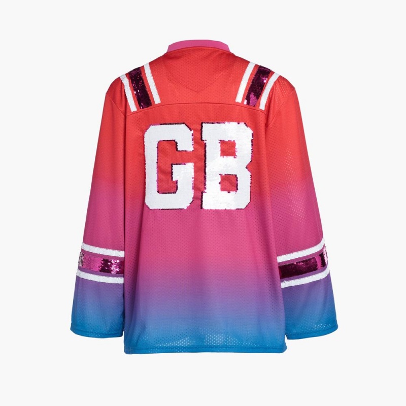 Ski Tops Goldbergh GO long sleeve Červené | 826594-DAC