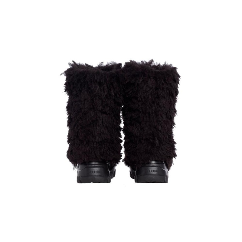 Snehule Goldbergh BUSHY snowboot faux fur Čierne | 632401-OWE