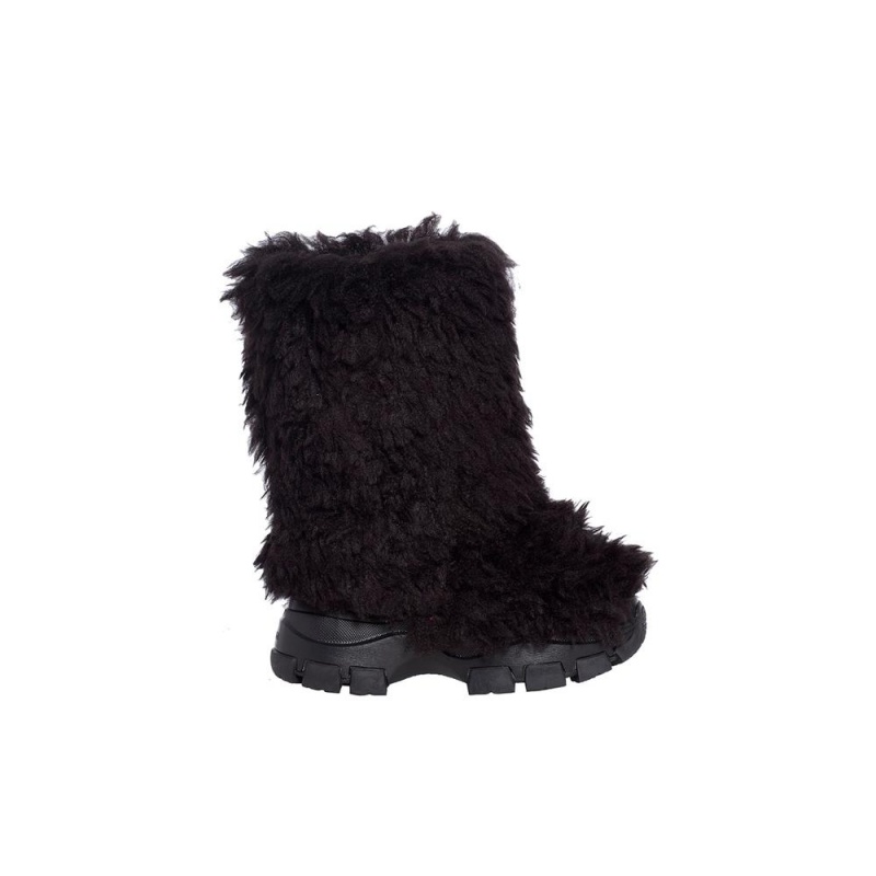 Snehule Goldbergh BUSHY snowboot faux fur Čierne | 632401-OWE