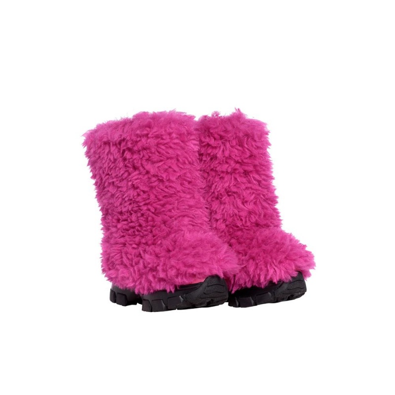 Snehule Goldbergh BUSHY snowboot faux fur Ruzove | 405218-TFA