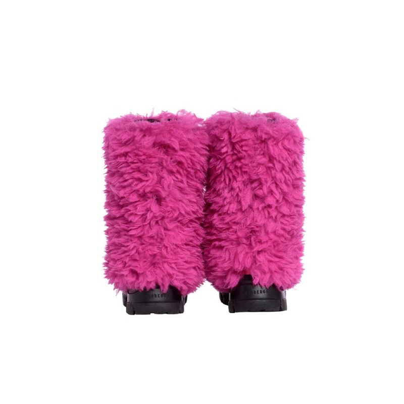 Snehule Goldbergh BUSHY snowboot faux fur Ruzove | 405218-TFA
