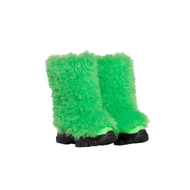 Snehule Goldbergh BUSHY snowboot faux fur Zelene | 039145-PKV
