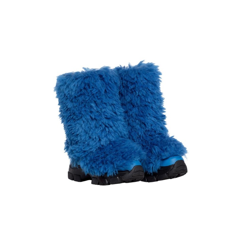 Snehule Goldbergh BUSHY snowboot faux fur Modre | 348952-DXA