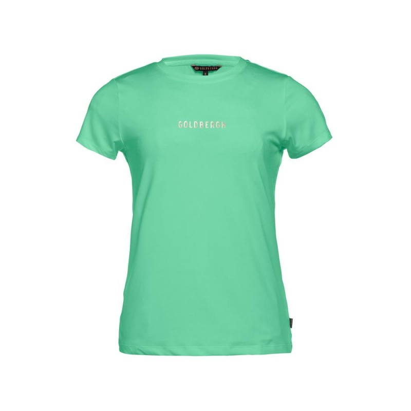 Tricko Goldbergh AVERY short sleeve Zelene | 136980-TKX