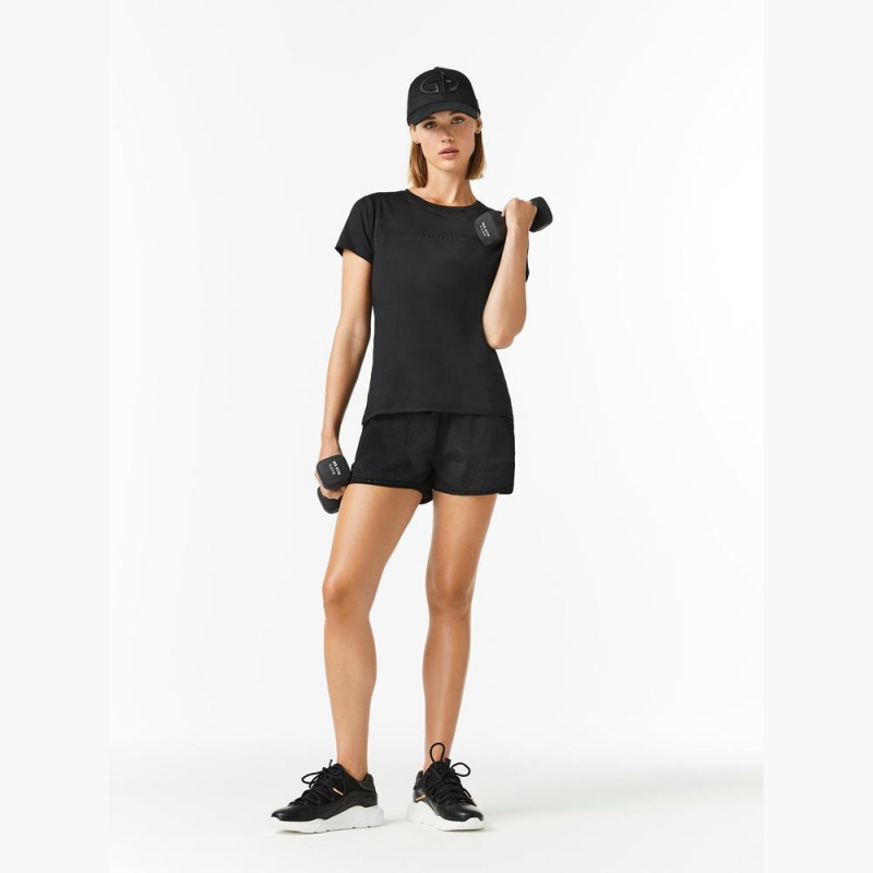 Tricko Goldbergh AVERY short sleeve Čierne | 075263-GKM